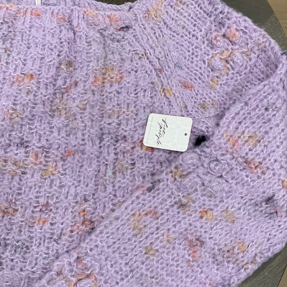 NWT FP Sunset Cloud cropped sweater size small - Picture 5 of 8